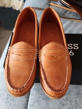 G.H. Bass & Co. Women's Penny Loafers - Tan Brown Leather